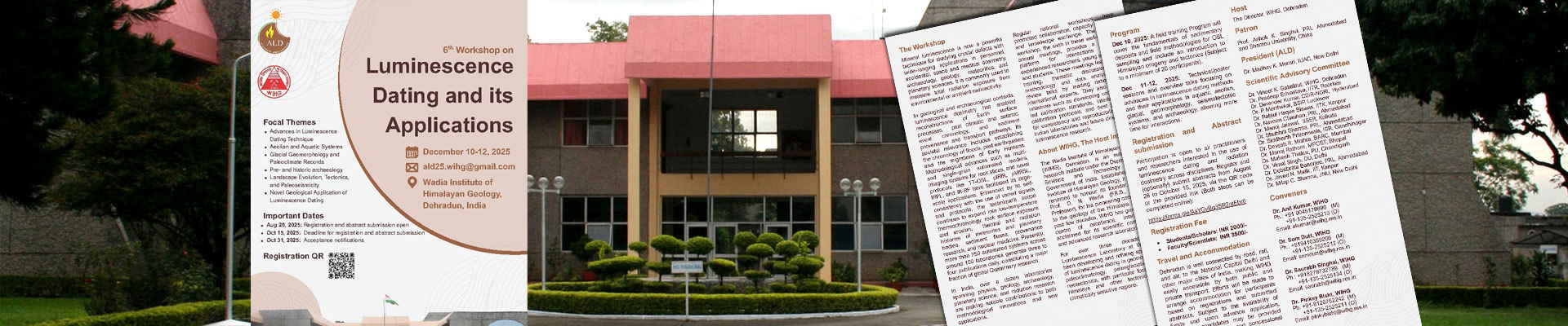 ल्यूमिनेसेंस डेटिंग और इसके अनुप्रयोग पर छठी कार्यशाला banner