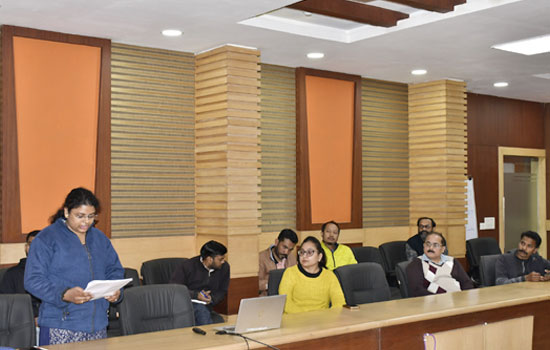 तिमाही हिंदी कार्यशाला के अंतर्गत आयोजित आंतरिक व्याख्यान सत्र 3